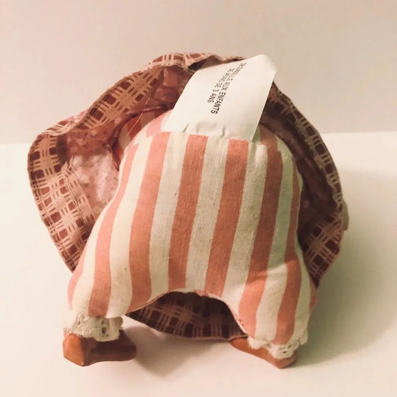 Vintage Russ Berrie Country Folks Duck Kathleen  Kelly Ceramic Bean Bag Duck - Picture 9 of 14